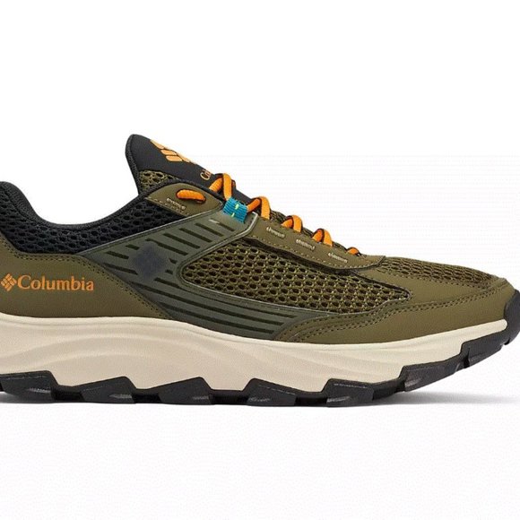 NIB COLUMBIA 1982291 383 MEN'S HATANA BREATHE ADAPTTRAX GREEN/ORANGE SHOES $100 - Picture 1 of 9